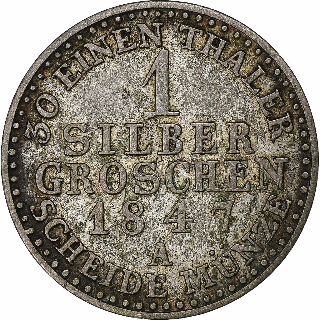 Allemagne, Lippe-Detmold, Léopold II, Silber Groschen, 1847 A, KM 254