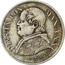 Moneta, STATI ITALIANI, PAPAL STATES, Pius IX, 10 Soldi, 50 Centesimi, 1867