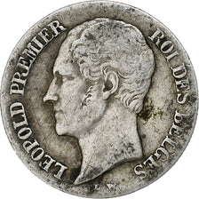 Coin, Belgium, Leopold I, 20 Centimes, 1853, VF(30-35), Silver, KM:19
