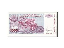 Billete, 5000 Dinara, 1993, Croacia, SC