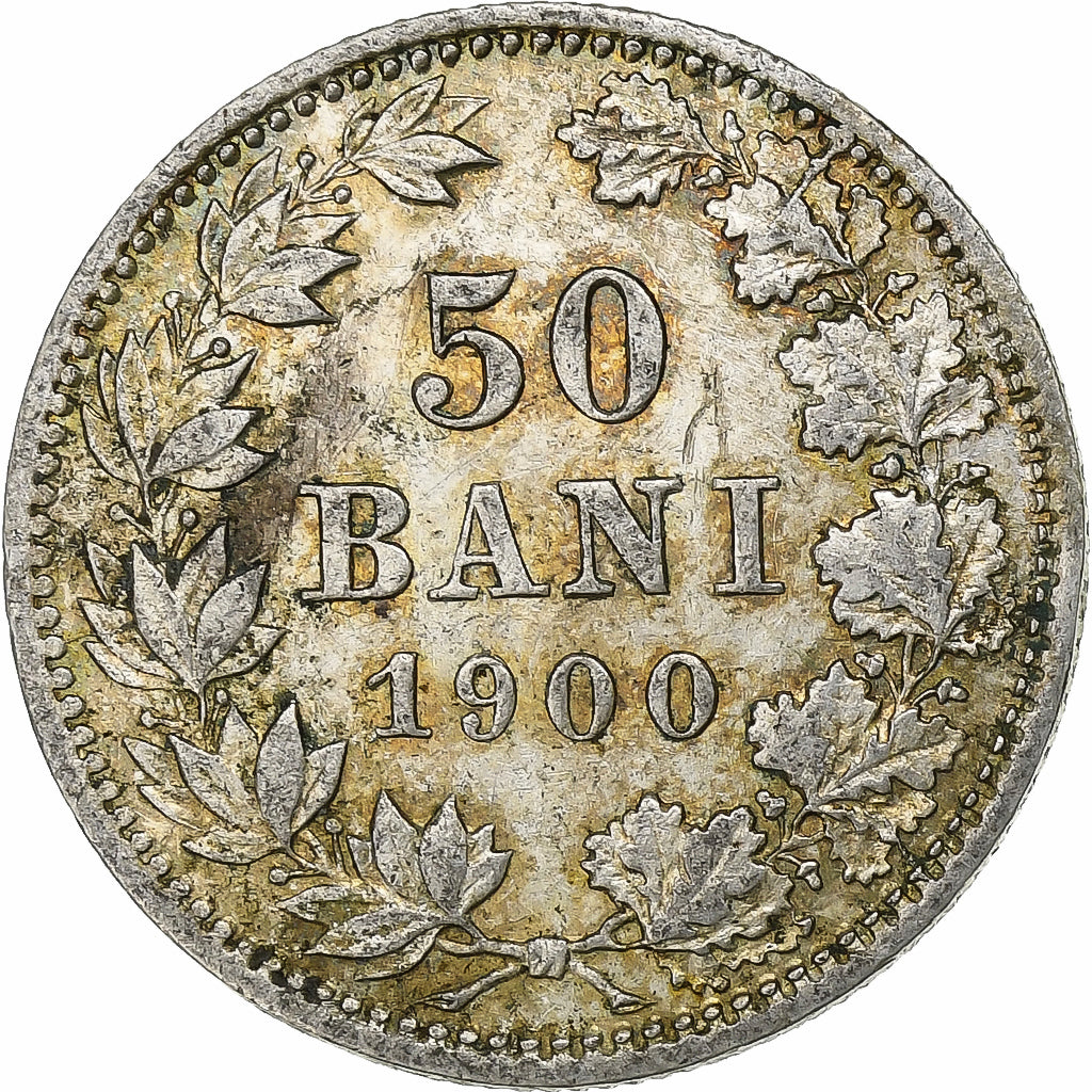 Monnaie, Roumanie, Carol I, 50 Bani, 1900, TTB+, Argent, KM:23