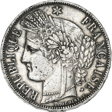 France, Cérès, 5 Francs, 1870, Paris, VF(30-35), Silver, KM:819, Gadoury:743