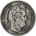 Moneda, Francia, Louis-Philippe, 5 Francs, 1836, Lyon, BC+, Plata, KM:749.4