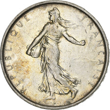 France, Semeuse, 5 Francs, 1966, Paris, AU(50-53), Silver, KM:926, Gadoury:770