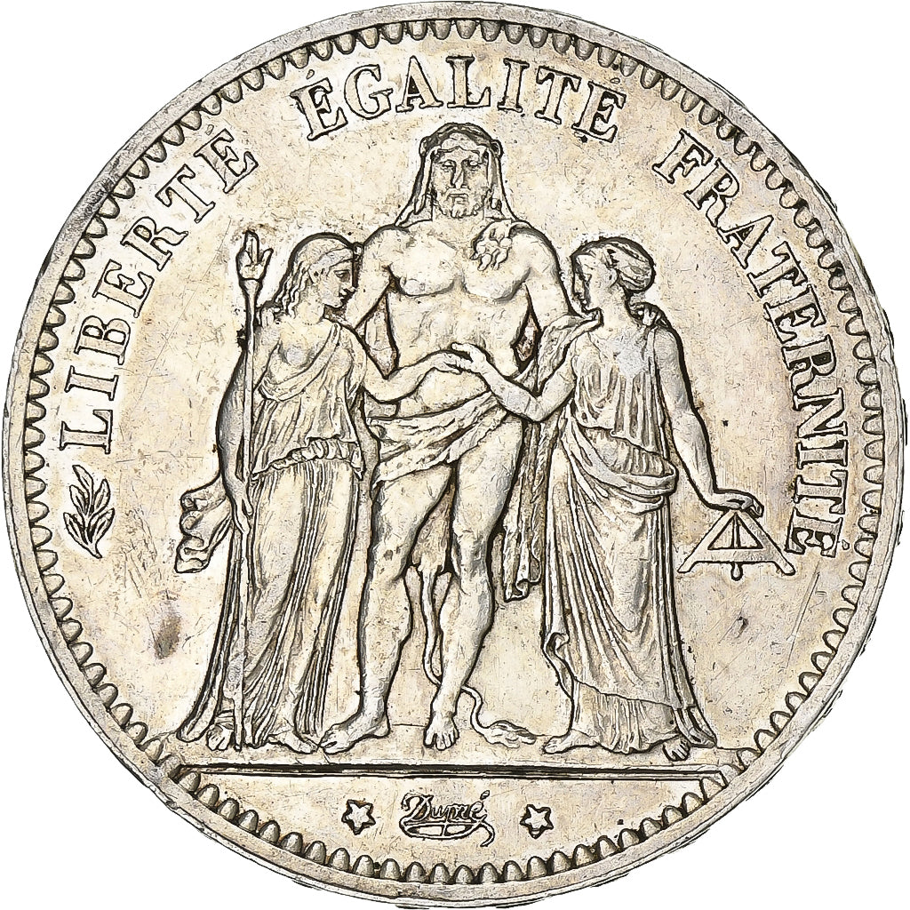 Coin, France, Hercule, 5 Francs, 1876, Paris, AU(50-53), Silver, KM:820.1