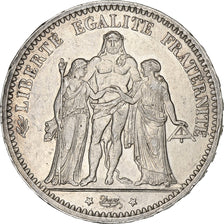 Moneta, Francia, Hercule, 5 Francs, 1873, Paris, BB+, Argento, KM:820.1