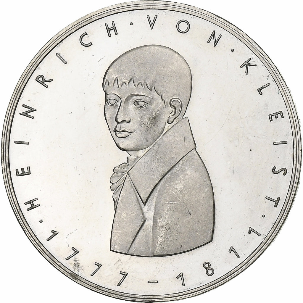 ALEMANHA - REPÚBLICA FEDERAL, 5 Mark, 1977, Karlsruhe, Prata, MS(60-62), KM:146