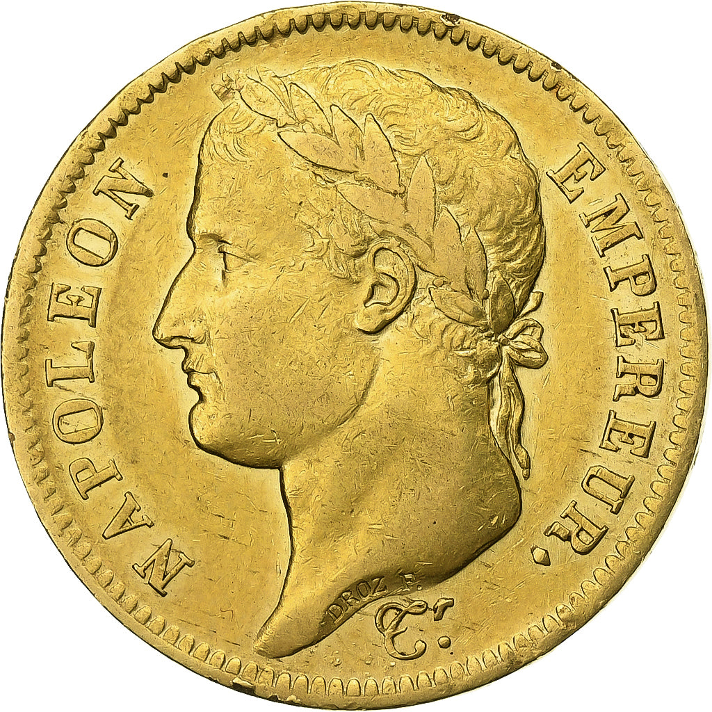 Monnaie, France, Napoléon I, 40 Francs, 1811, Paris, A/Coq, TB, Or