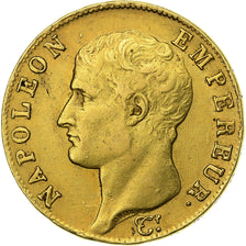 Francia, Napoléon I, 40 Francs, 1806, Torino, BC+, Oro, KM:675.5, Gadoury:1082