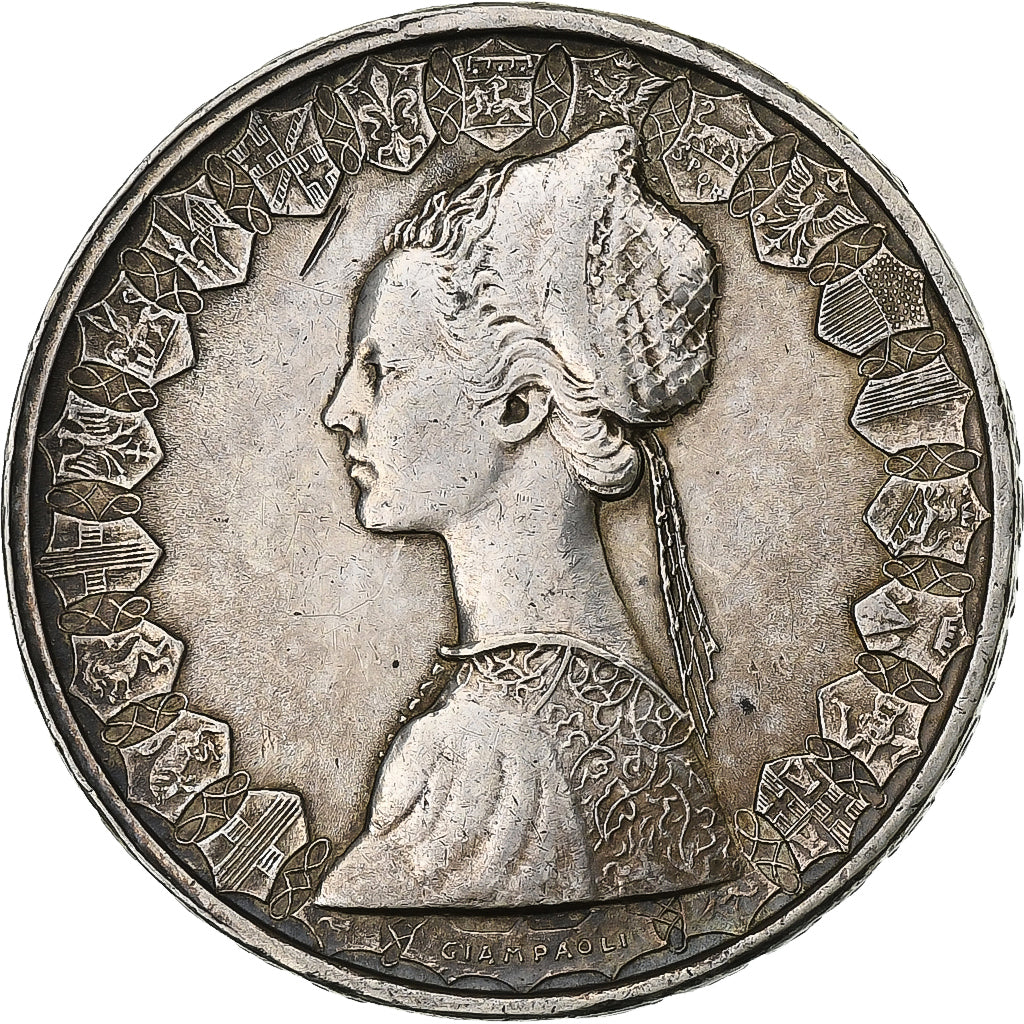 Włochy, 500 Lire, 1958, Rome, AU(55-58), Srebro, KM:98