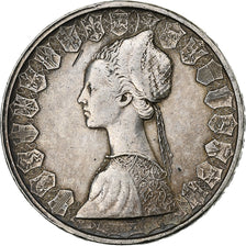 Włochy, 500 Lire, 1958, Rome, AU(55-58), Srebro, KM:98