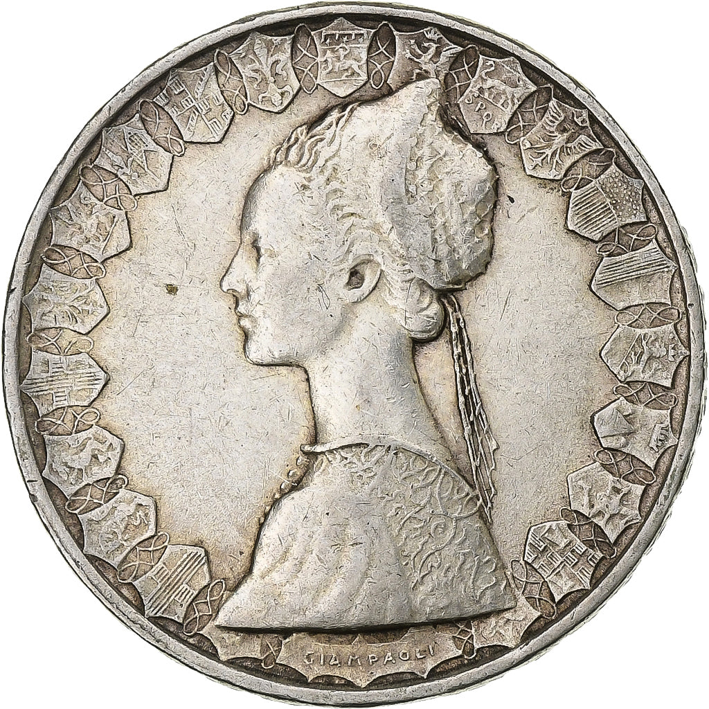 Italy, 500 Lire, 1958, Rome, Silver, AU(50-53), KM:98