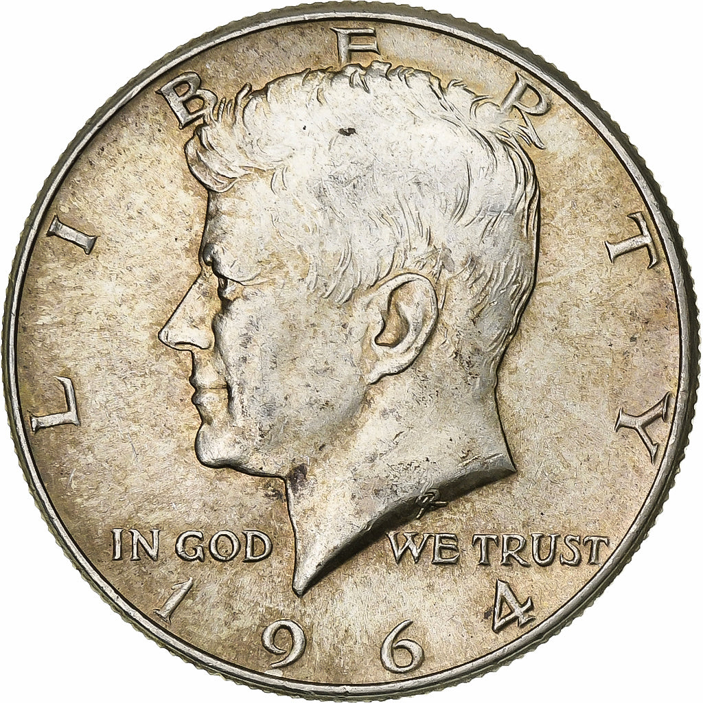 United States, Half Dollar, Kennedy Half Dollar, 1964, U.S. Mint, Silver