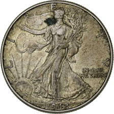 Stati Uniti, Half Dollar, Walking Liberty Half Dollar, 1942, U.S. Mint, Argento