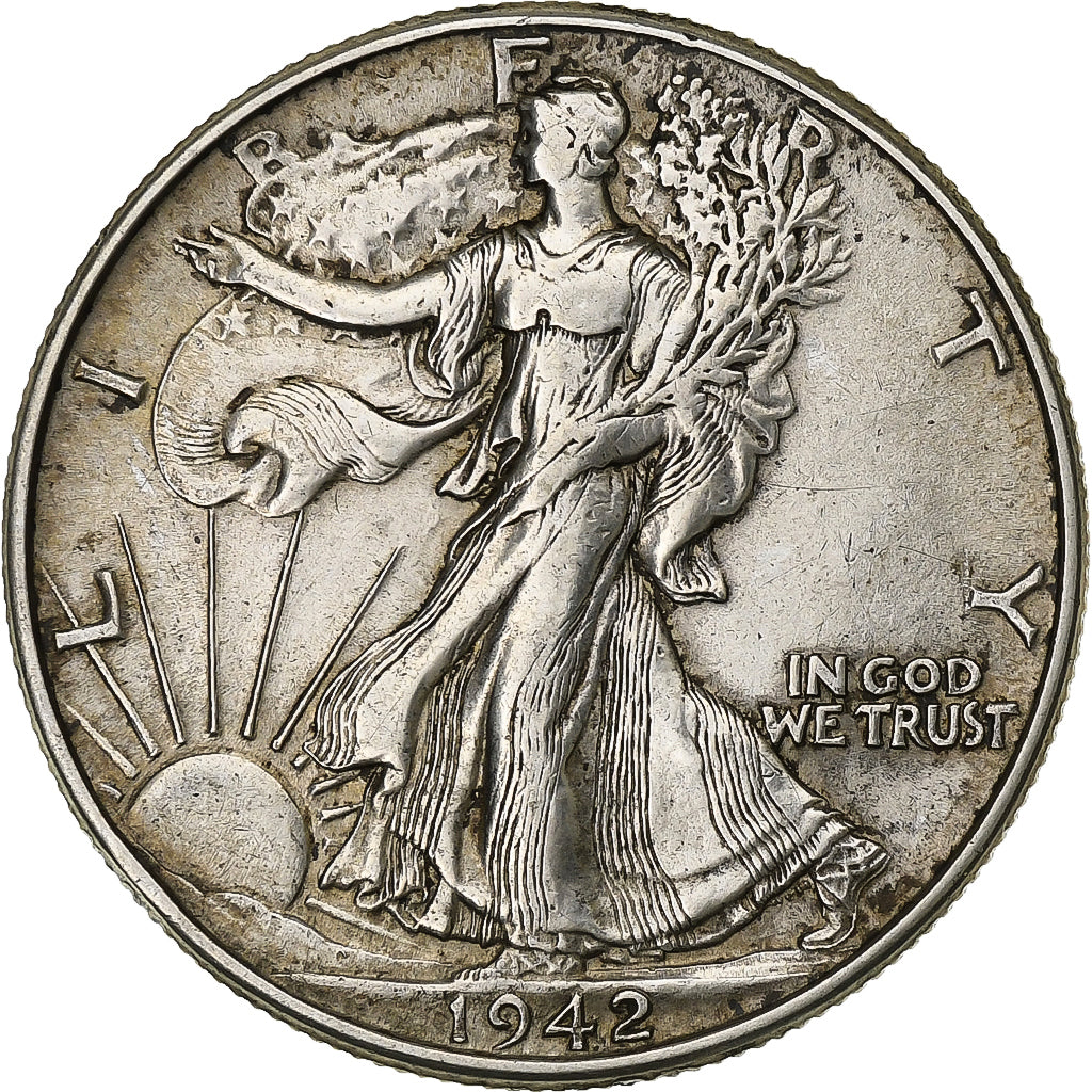 Vereinigte Staaten, Half Dollar, Walking Liberty Half Dollar, 1942, U.S. Mint