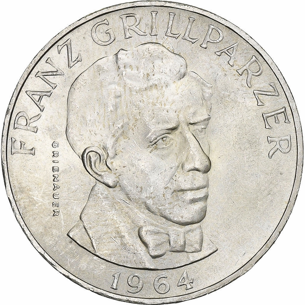 Moeda, Áustria, 25 Schilling, 1964, MS(60-62), Prata, KM:2895.1