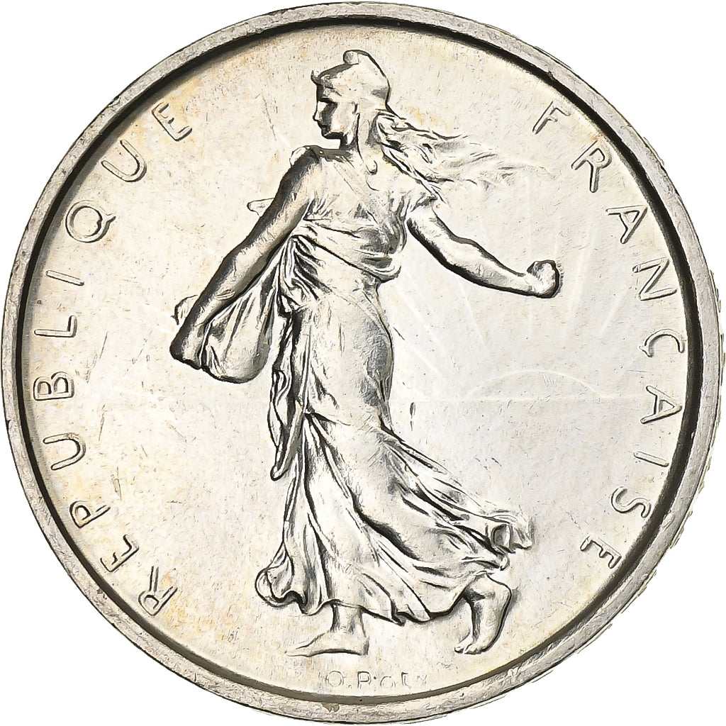 France, Semeuse, 5 Francs, 1969, Paris, MS(60-62), Silver, KM:926, Gadoury:770
