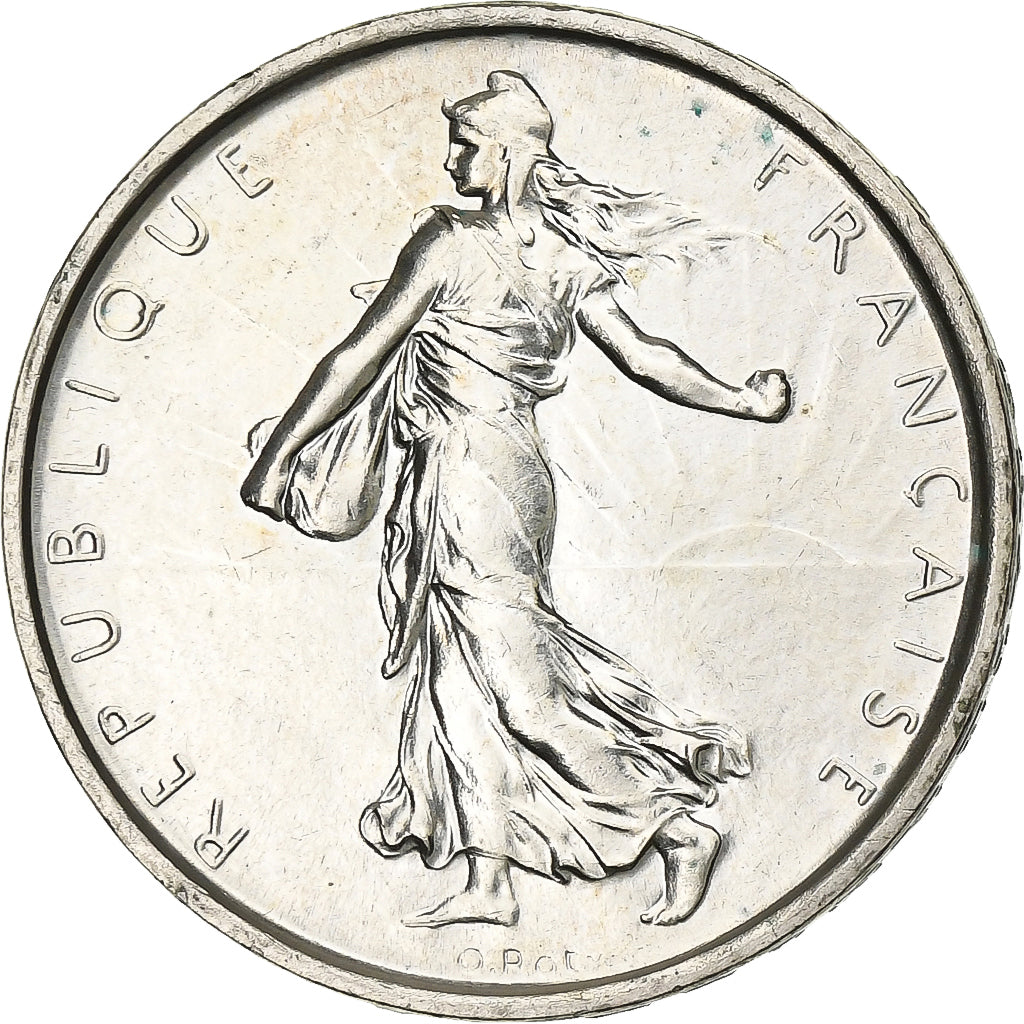 France, Semeuse, 5 Francs, 1969, Paris, MS(60-62), Silver, KM:926, Gadoury:770