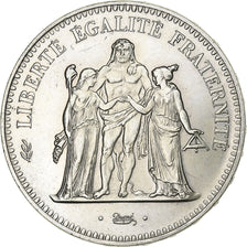Coin, France, Hercule, 50 Francs, 1974, Avers 20 francs, MS(60-62), Silver