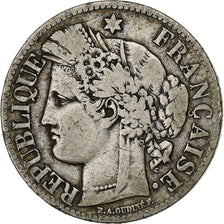 Monnaie, France, Cérès, 2 Francs, 1871,Bordeaux,TB+,Argent,KM 817.2, Gadoury:530