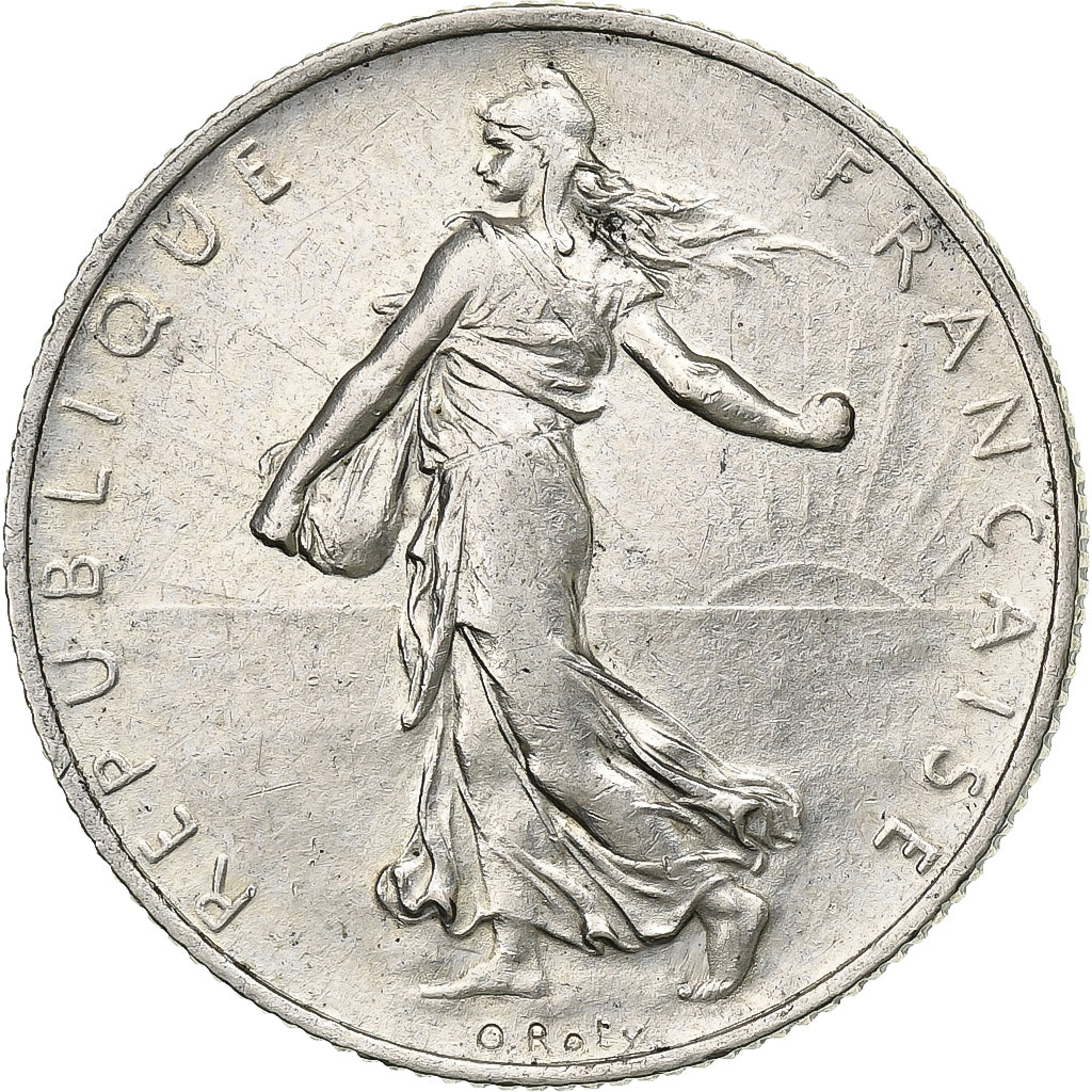 Coin, France, Semeuse, 2 Francs, 1915, Paris, AU(50-53), Silver, KM:845.1