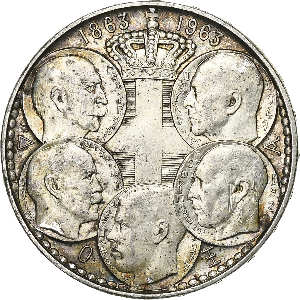 Grèce, Paul I, 30 Drachmai, 1963, Paris, Argent, TTB+