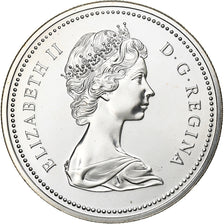 Canadá, Elizabeth II, Dollar, 1975, Royal Canadian Mint, Prata, MS(60-62)