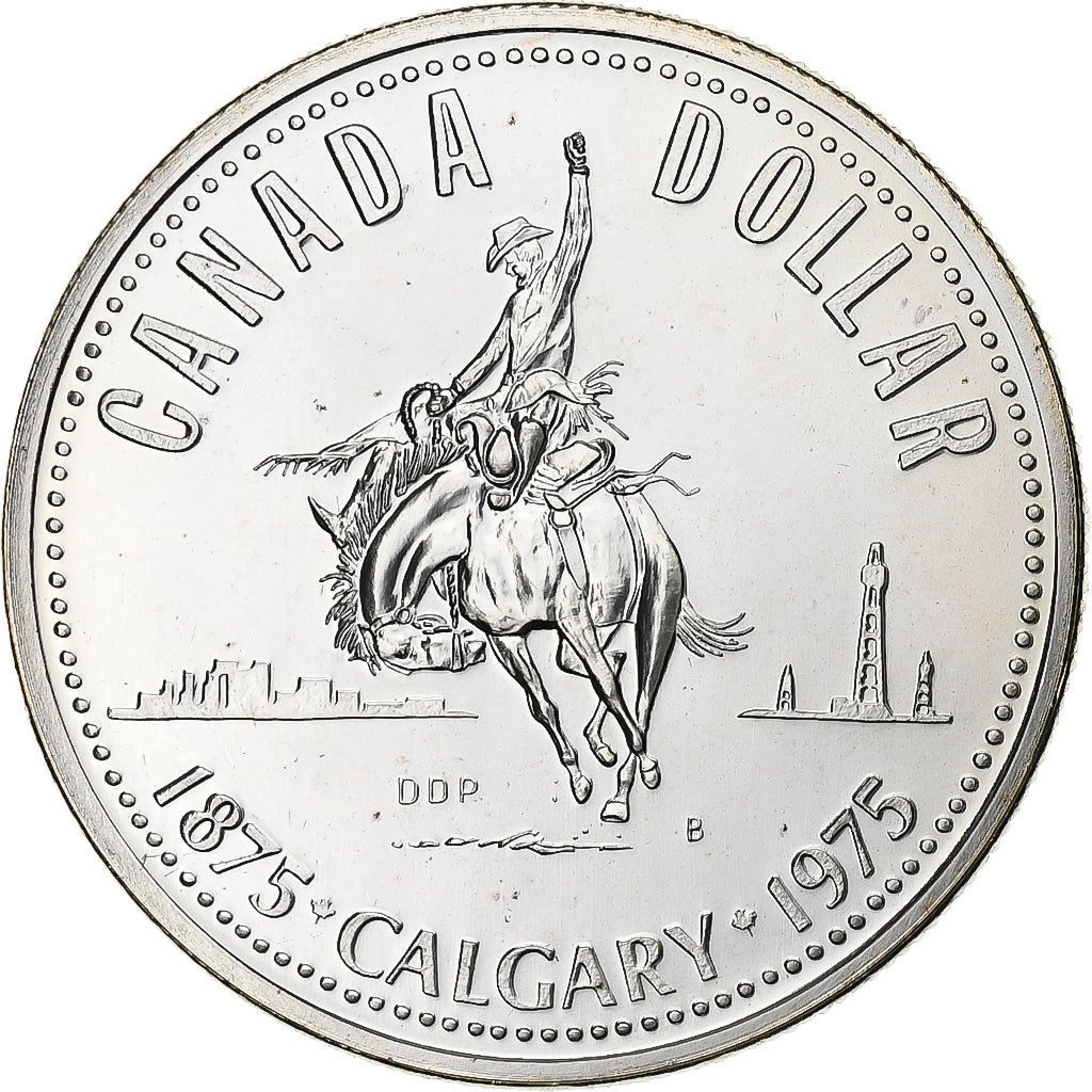 Kanada, Elizabeth II, Dollar, 1975, Royal Canadian Mint, Silber, VZ+, KM:97