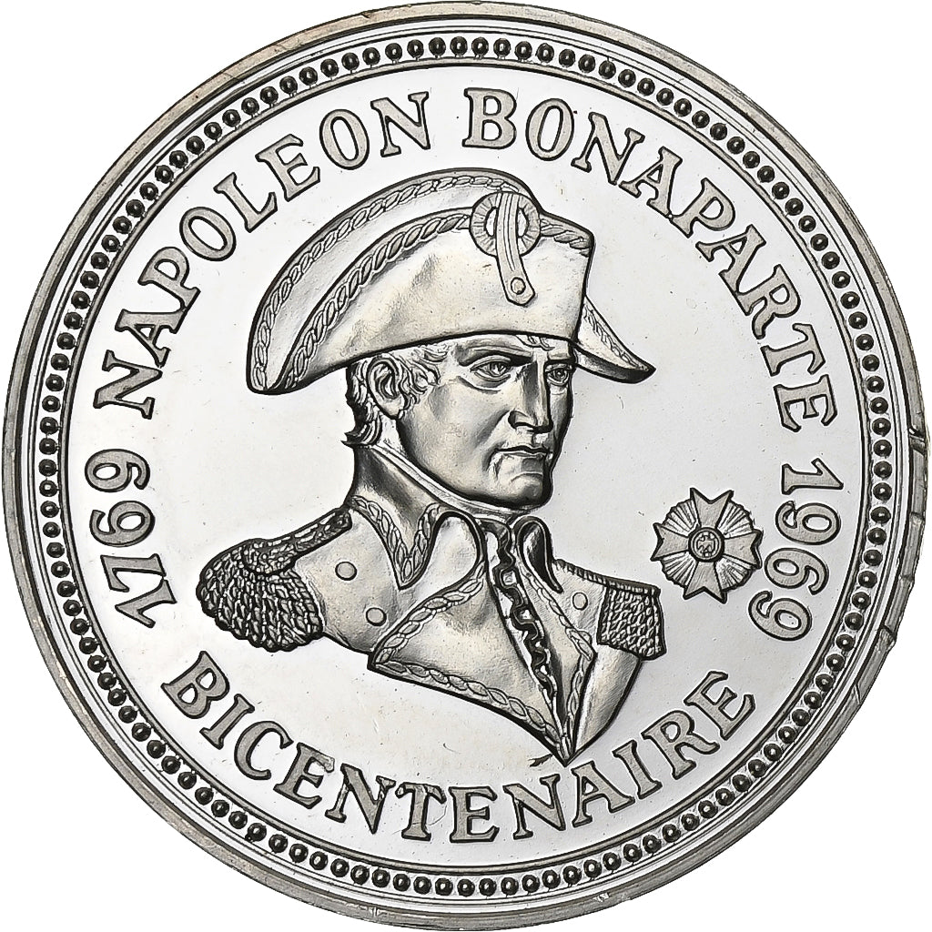 France, Medal, Napoléon Bonaparte, Bicentenaire, History, 1969, MS(63), Silver