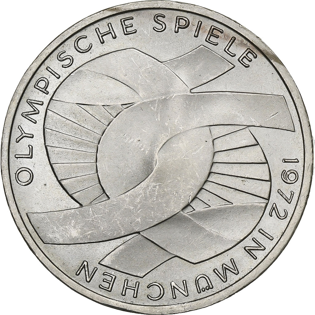 Münze, Bundesrepublik Deutschland, 10 Mark, 1972, Hambourg, VZ, Silber, KM:131