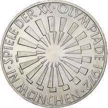 Moneda, ALEMANIA - REPÚBLICA FEDERAL, 10 Mark, 1972, Karlsruhe, EBC, Plata