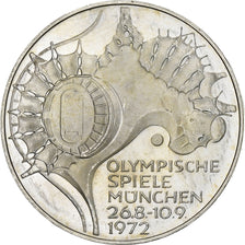 Monnaie, République fédérale allemande, 10 Mark, 1972, Stuttgart, SUP+