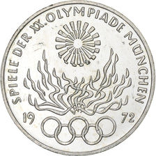 Monnaie, République fédérale allemande, 10 Mark, 1972, Karlsruhe, SPL
