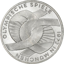 République fédérale allemande, 10 Mark, 1972, Karlsruhe, Argent, SUP+, KM:131