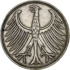République fédérale allemande, 5 Mark, 1965, Stuttgart, Argent, TTB, KM:112.1