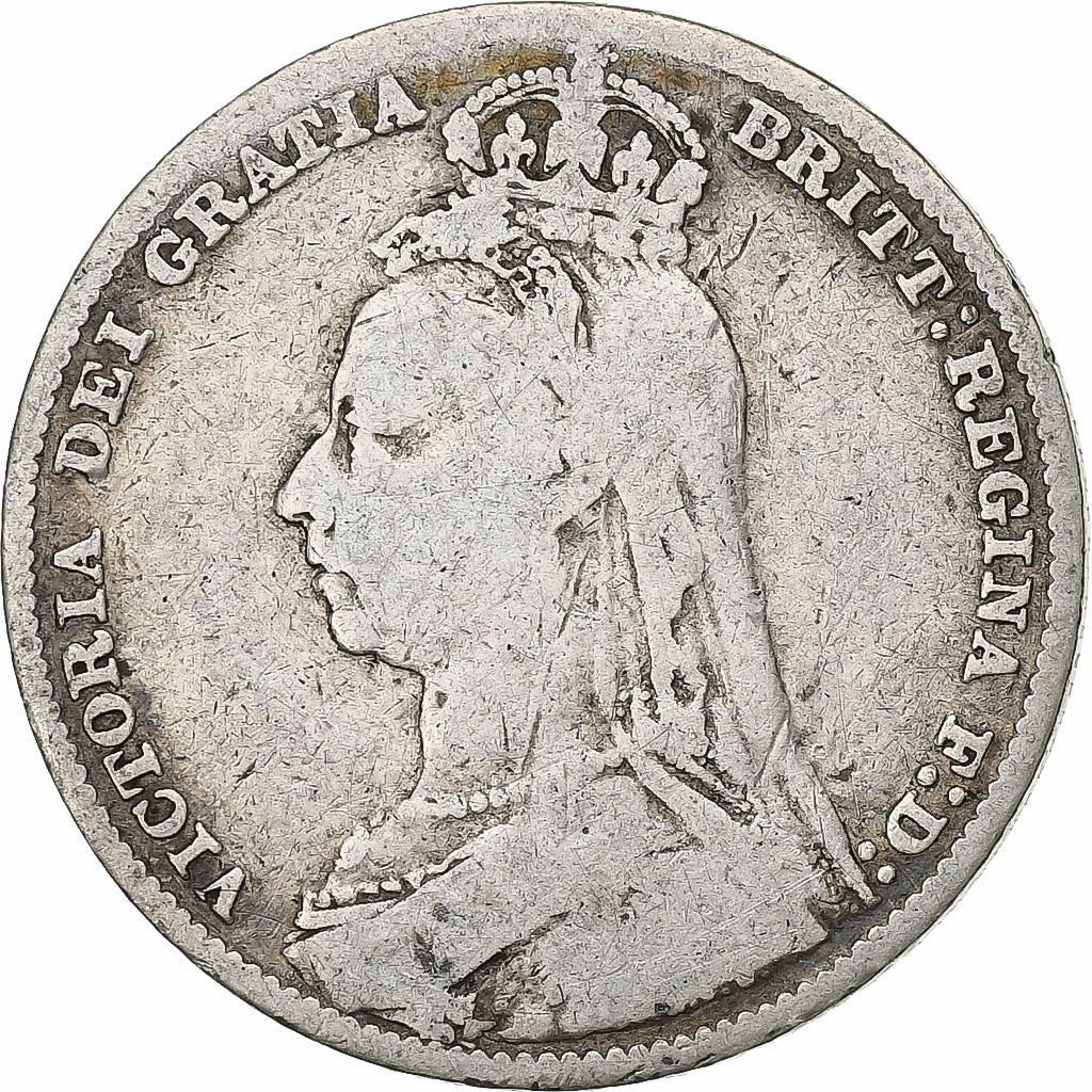 Coin, Great Britain, Victoria, Shilling, 1891, VF(20-25), Silver, KM:774