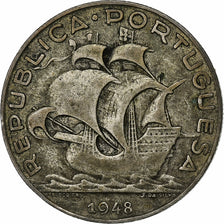 Monnaie, Portugal, 5 Escudos, 1948, TTB, Argent, KM:581