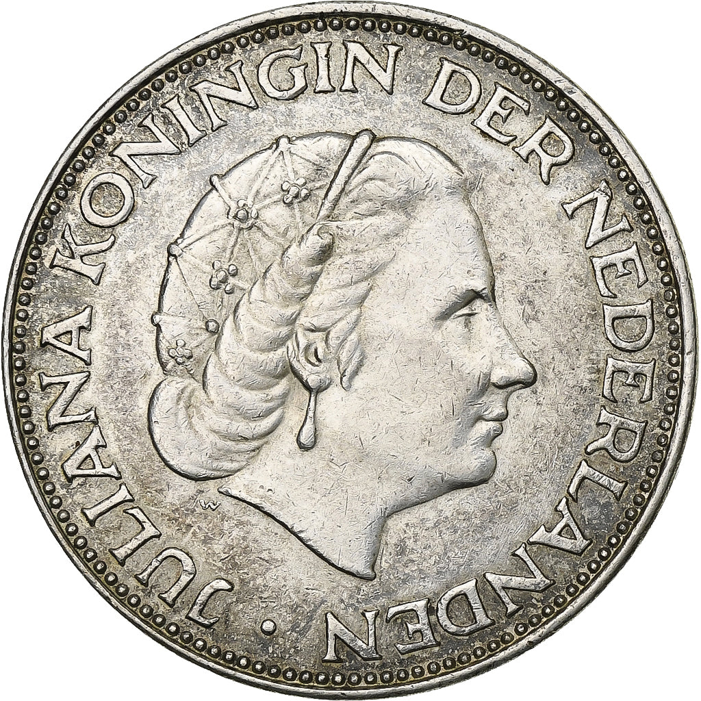 Pays-Bas, 2-1/2 Gulden, 1960, Argent, TTB+