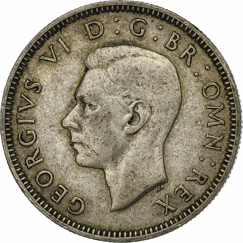Gran Bretagna, George VI, Shilling, 1942, Argento, BB, KM:853