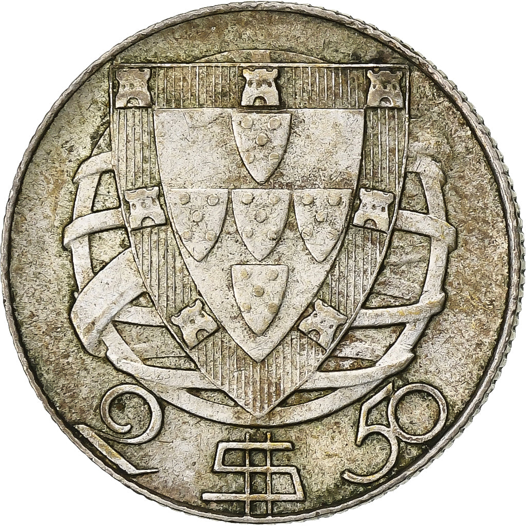 Monnaie, Portugal, 2-1/2 Escudos, 1948, TTB, Argent, KM:580