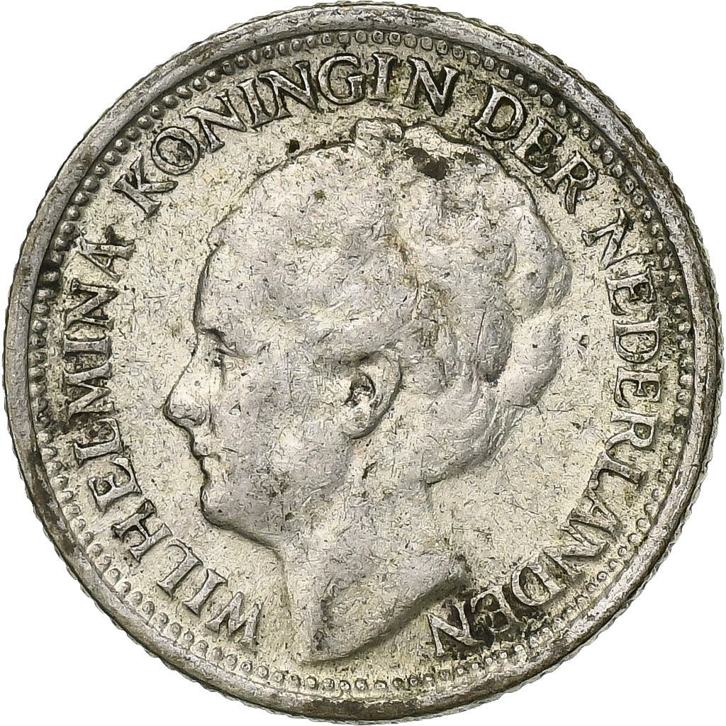Países Bajos, 10 Cents, 1941, Plata, BC+