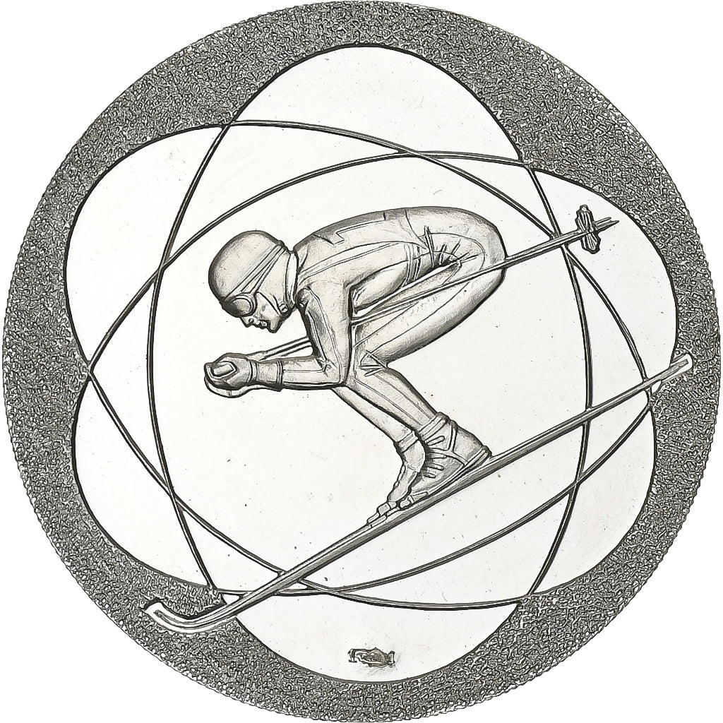 France, Médaille, Jeux Olympiques d'Hiver de Grenoble, 1968, Argent, SUP+