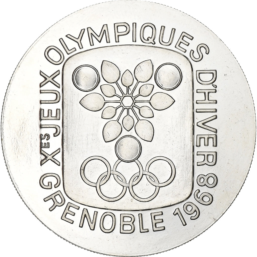 France, Médaille, Jeux Olympiques d'Hiver de Grenoble, 1968, Argent, SUP+