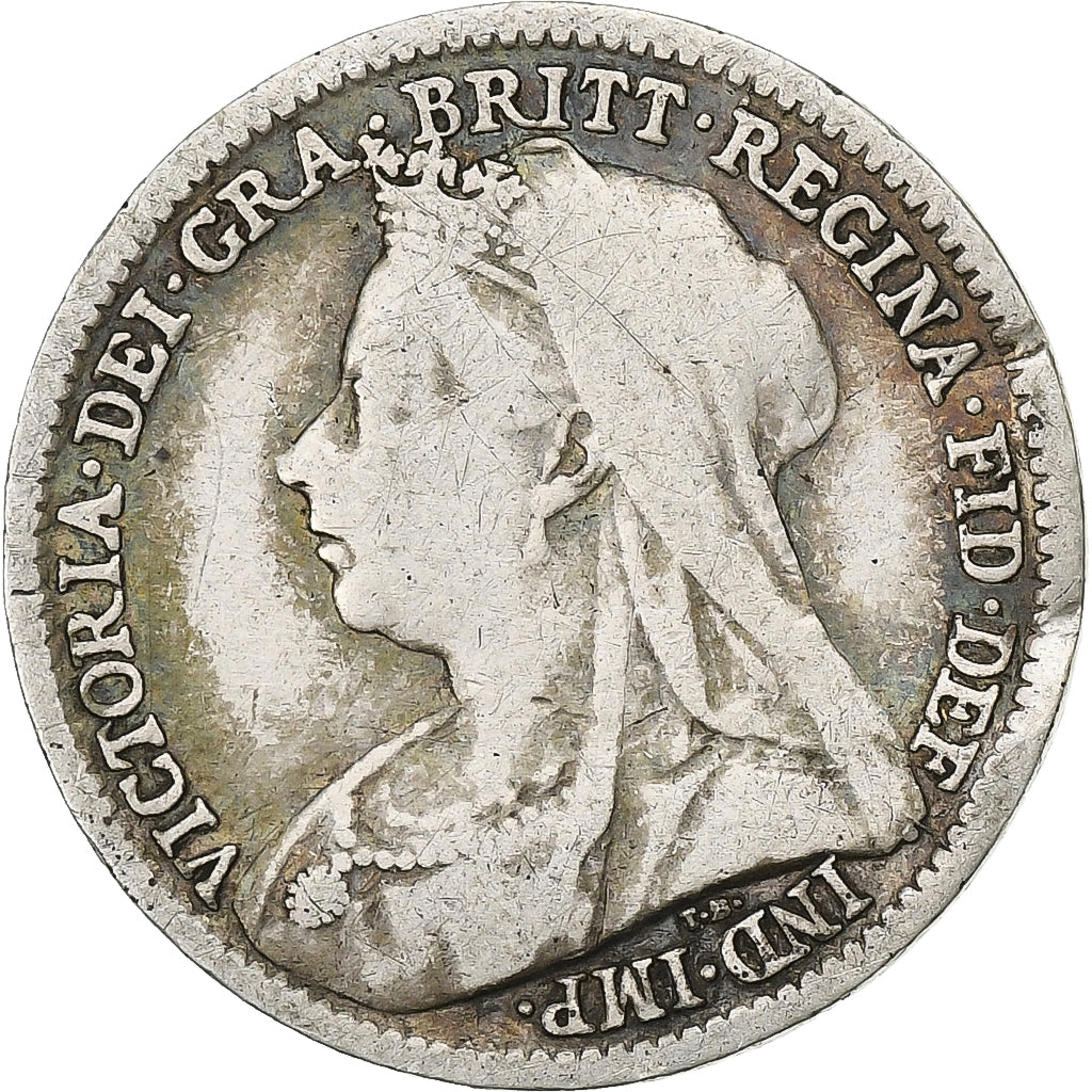 Moeda, Grã-Bretanha, Victoria, 3 Pence, 1899, VF(30-35), Prata, KM:777