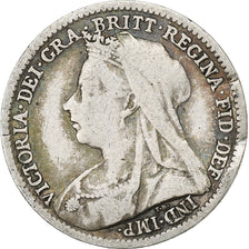 Monnaie, Grande-Bretagne, Victoria, 3 Pence, 1899, TB+, Argent, KM:777