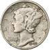 Coin, United States, Mercury Dime, Dime, 1942, U.S. Mint, Philadelphia