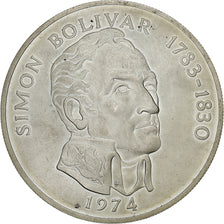 Coin, Panama, 20 Balboas, 1974, U.S. Mint, AU(50-53), Silver, KM:31