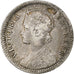 British India, Victoria, 1/4 Rupee, 1893, Silver, EF(40-45), KM:490