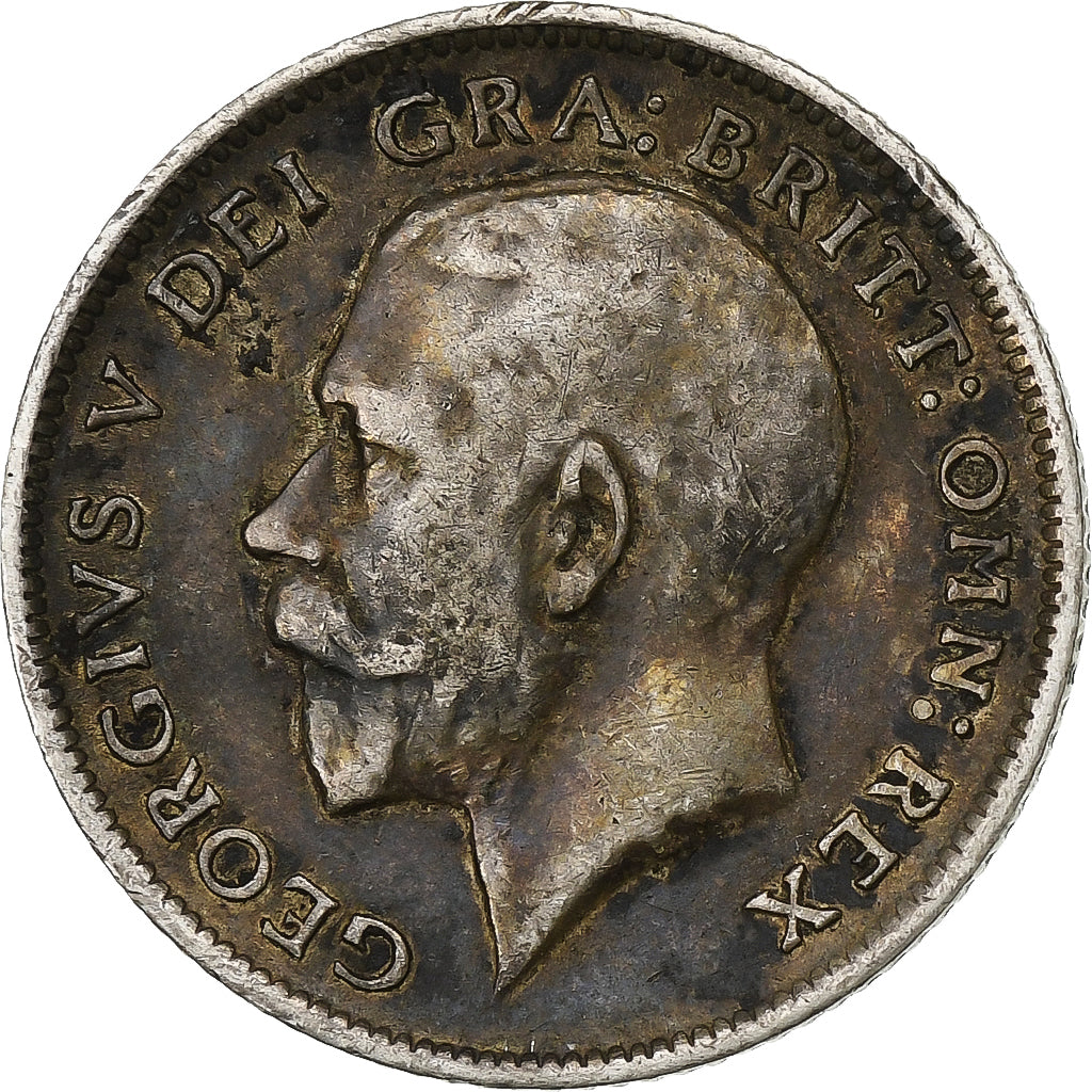 Grande-Bretagne, George V, 6 Pence, 1916, Argent, TTB, KM:815