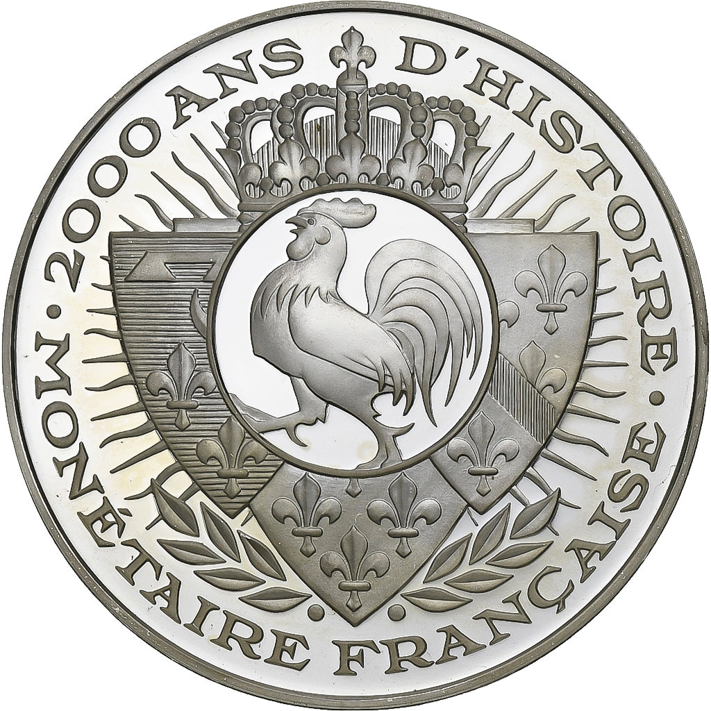 France, Medal, 2000 Ans d'Histoire Monétaire, 1 Franc Napoléon Ier, MS(65-70)